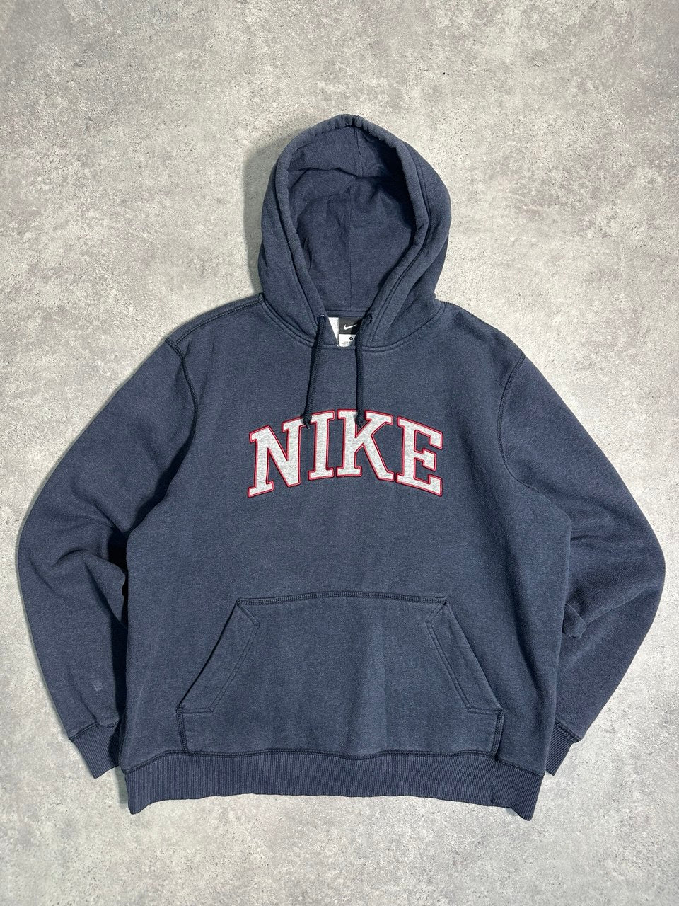 Nike Felpa Big Logo con Cappuccio Vintage Hoodie Uomo (L)