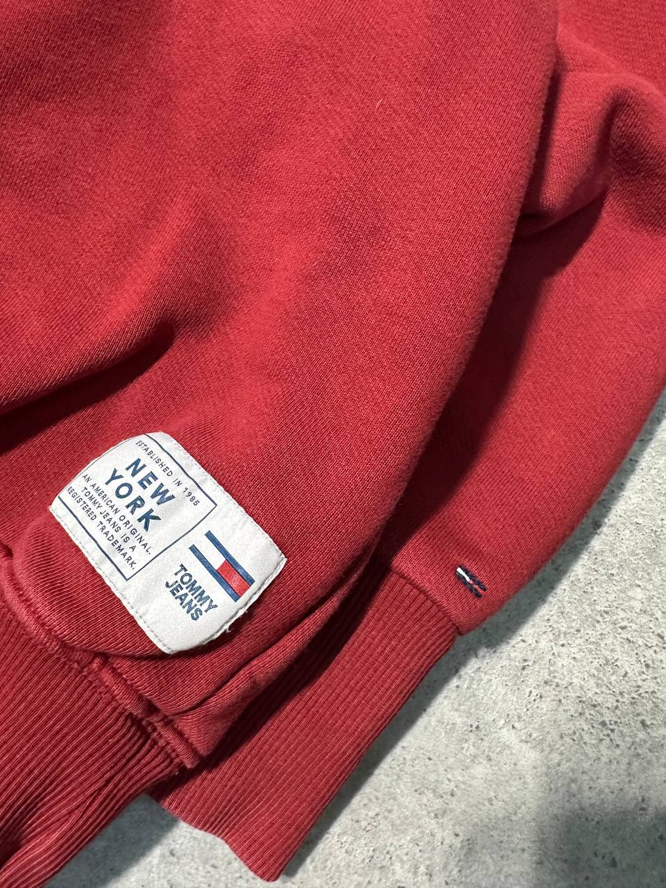 Tommy Jeans Felpa Crop Varsity Crew Big Logo Cucito Donna (M)