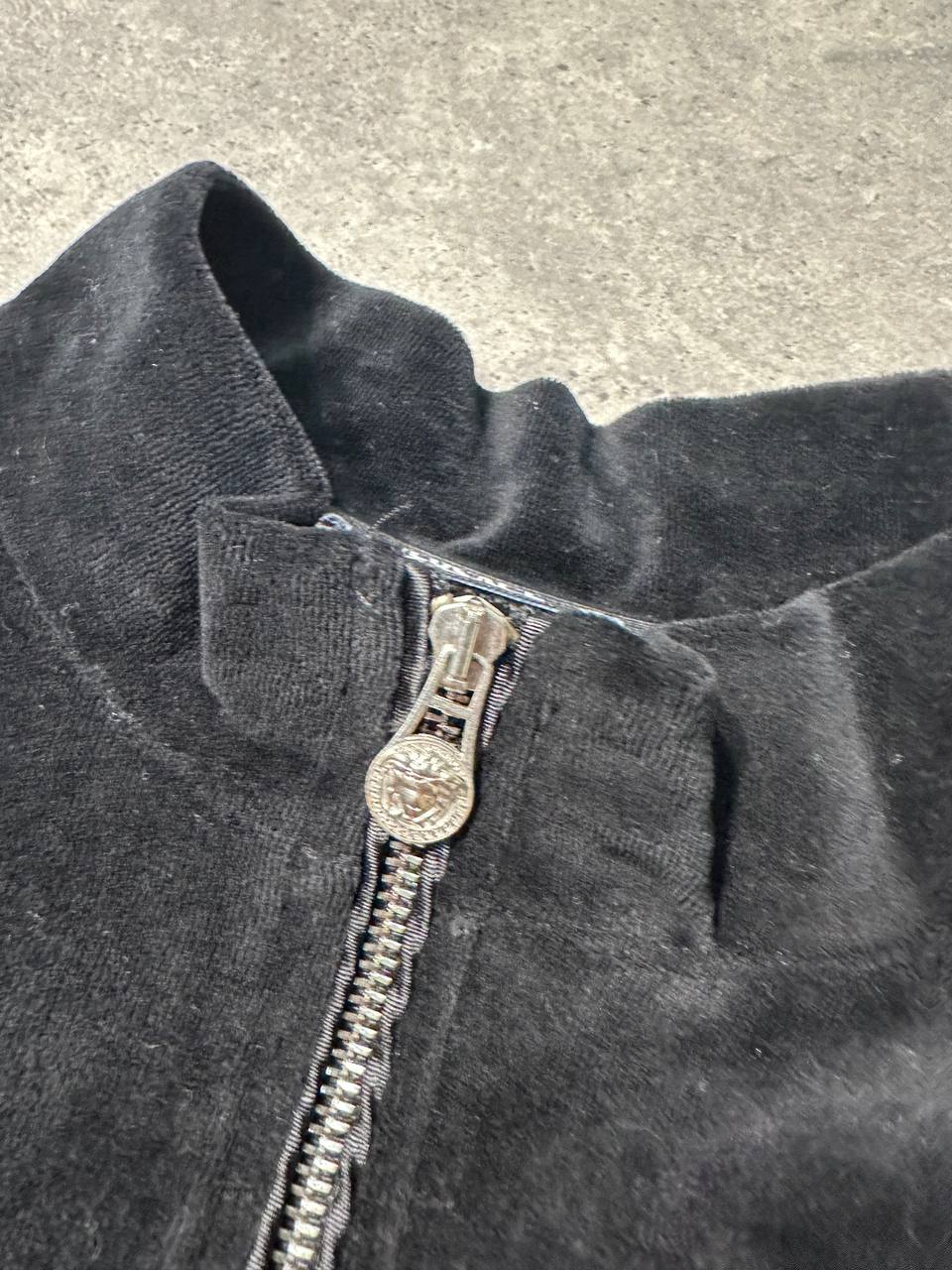 Versace Felpa Zip Vintage Big Logo Cucito Uomo/Donna (XL)