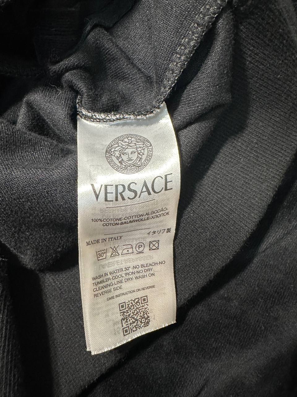 Versace Felpa Zip Vintage Big Logo Cucito Uomo/Donna (XL)
