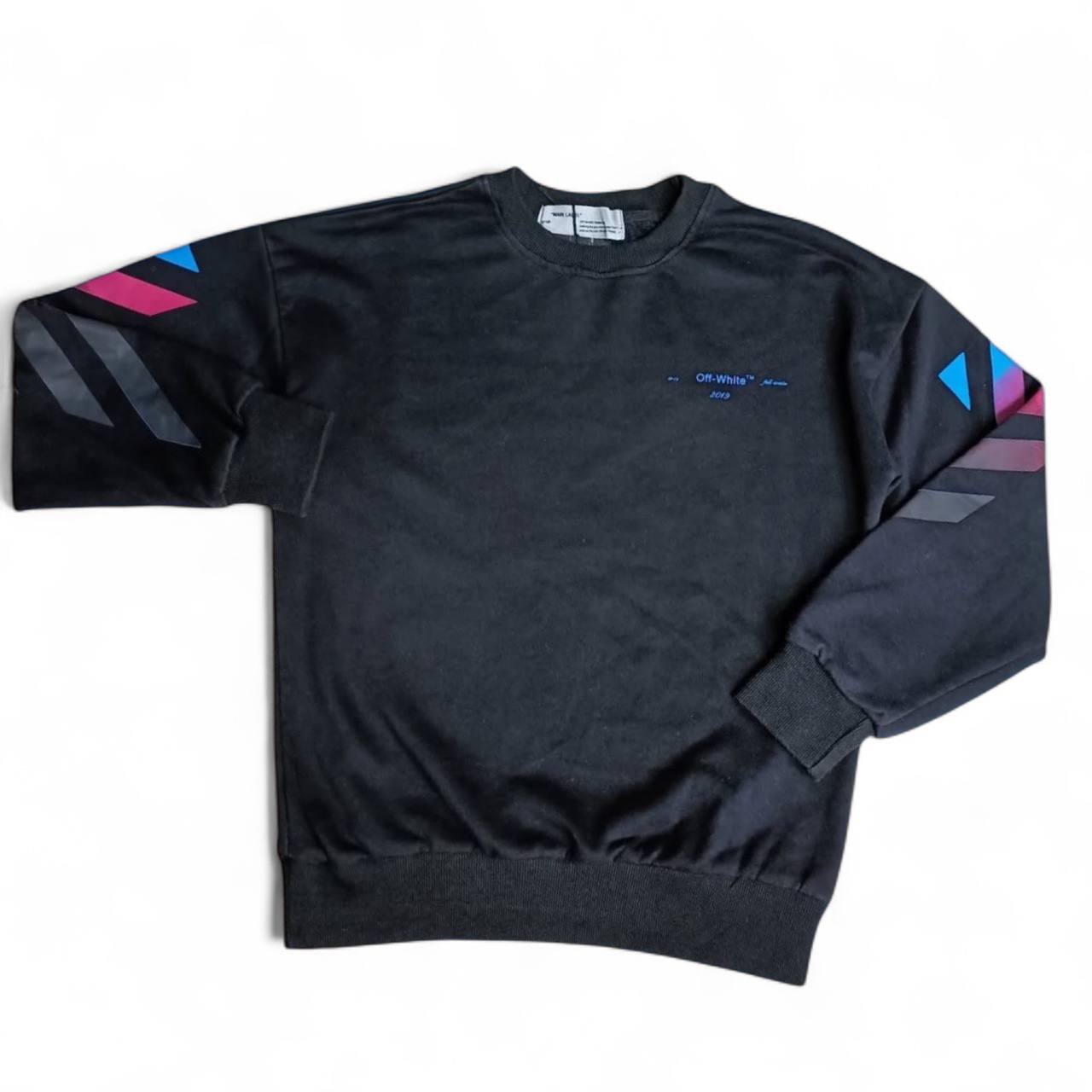 Off-White Felpa Girocollo Stampa Grande Uomo (M)