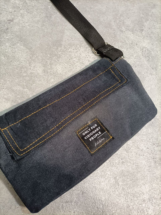 Only For Visionary People Borsa a Tracolla Carhartt Denim Custom Uomo/Donna (Regolabile)
