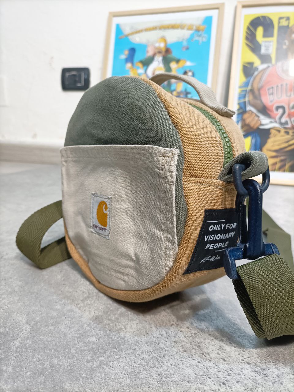 Only For Visionary People Borsetta Rotonda Carhartt bag Custom Original Unisex