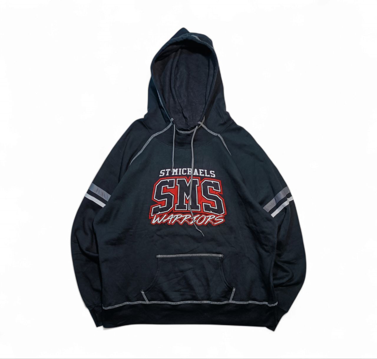 Felpa Cappuccio College USA Vintage Hoodie Uomo (2XL)