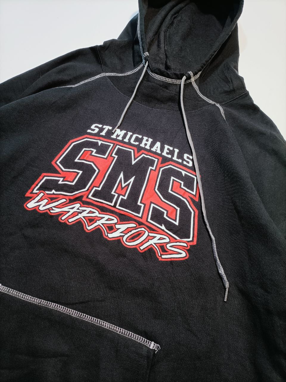 Felpa Cappuccio College USA Vintage Hoodie Uomo (2XL)