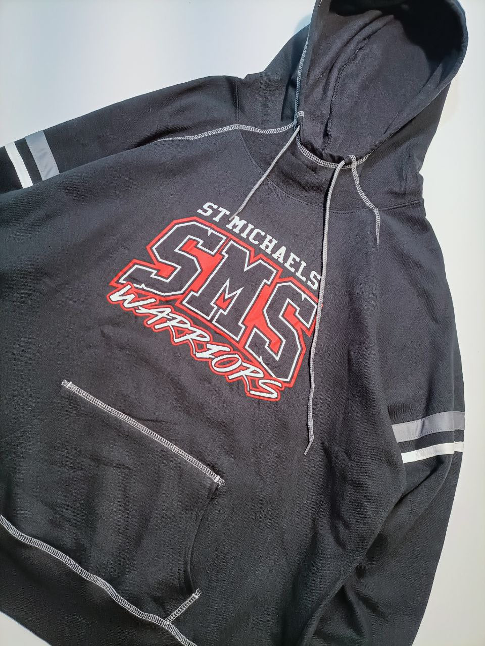Felpa Cappuccio College USA Vintage Hoodie Uomo (2XL)