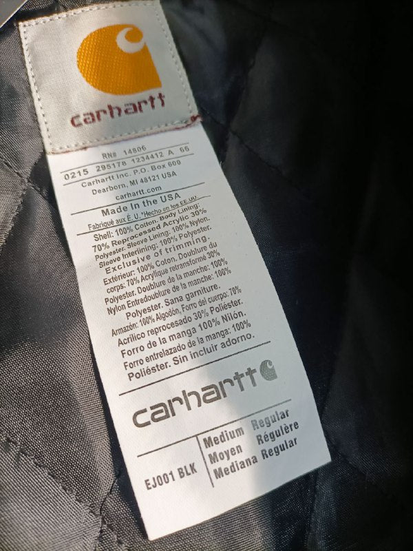 Carhartt Upcycling Rework Smanicato USA Workwear Uomo (M)