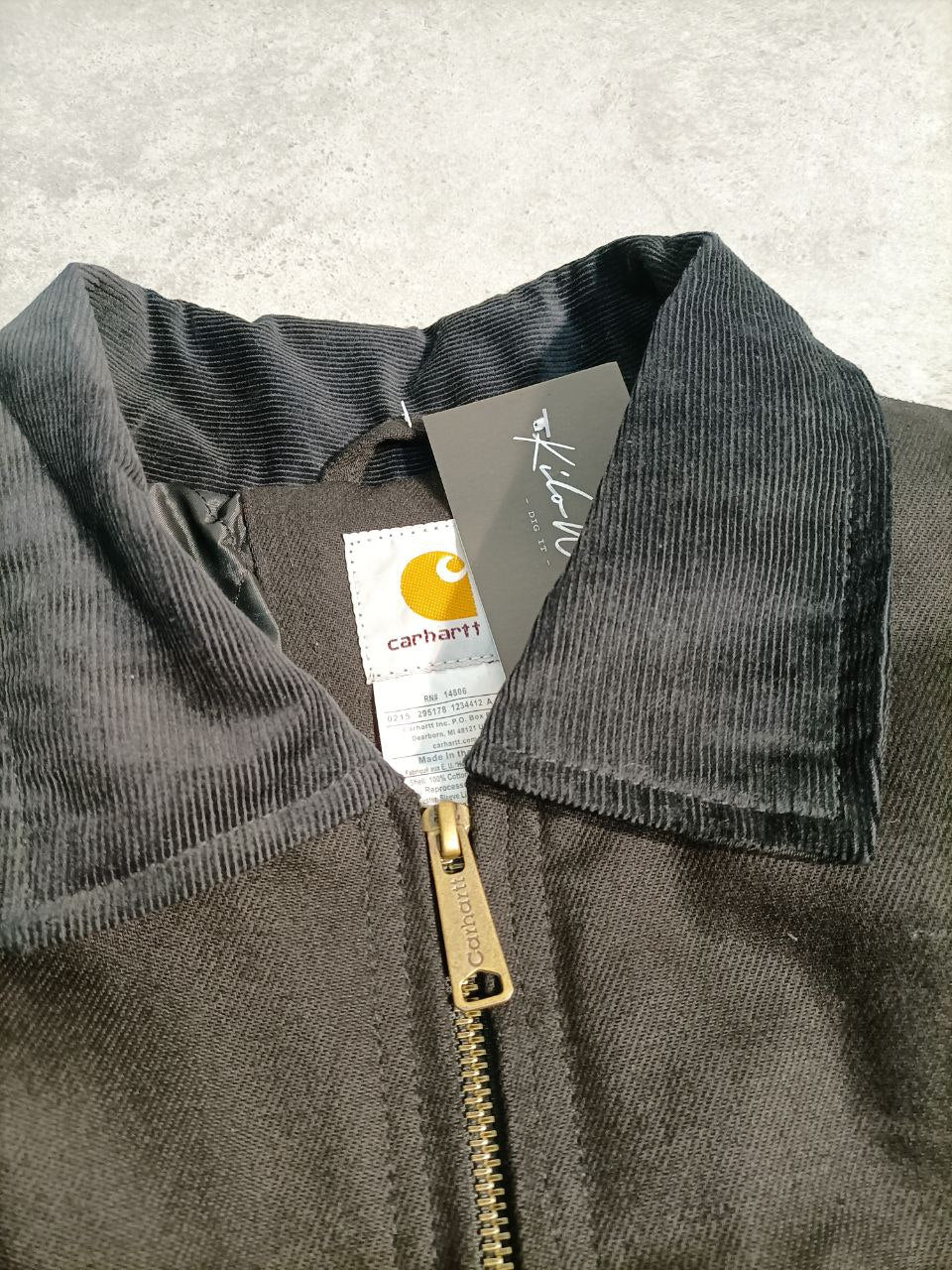 Carhartt Rework Upciclyng UFCW Giacca Colletto Detroit USA Uomo (L)