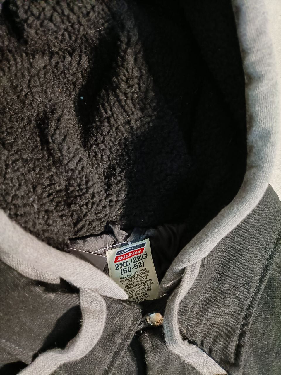 Dickies Giacca con Cappuccio Trapuntata Vintage USA Uomo (2XL)