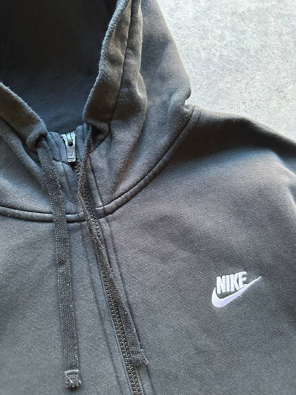 Nike Felpa Cappuccio e Zip Hoodie Logo Cucito Uomo/Donna (L)