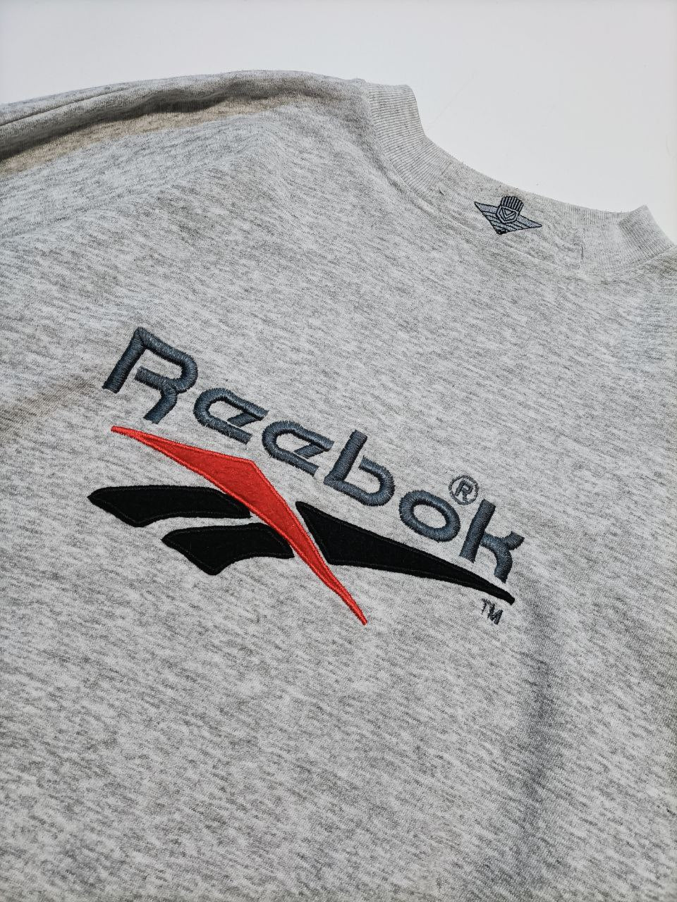 Reebok Felpa Girocollo Vintage Hoodie USA Uomo (M/L)