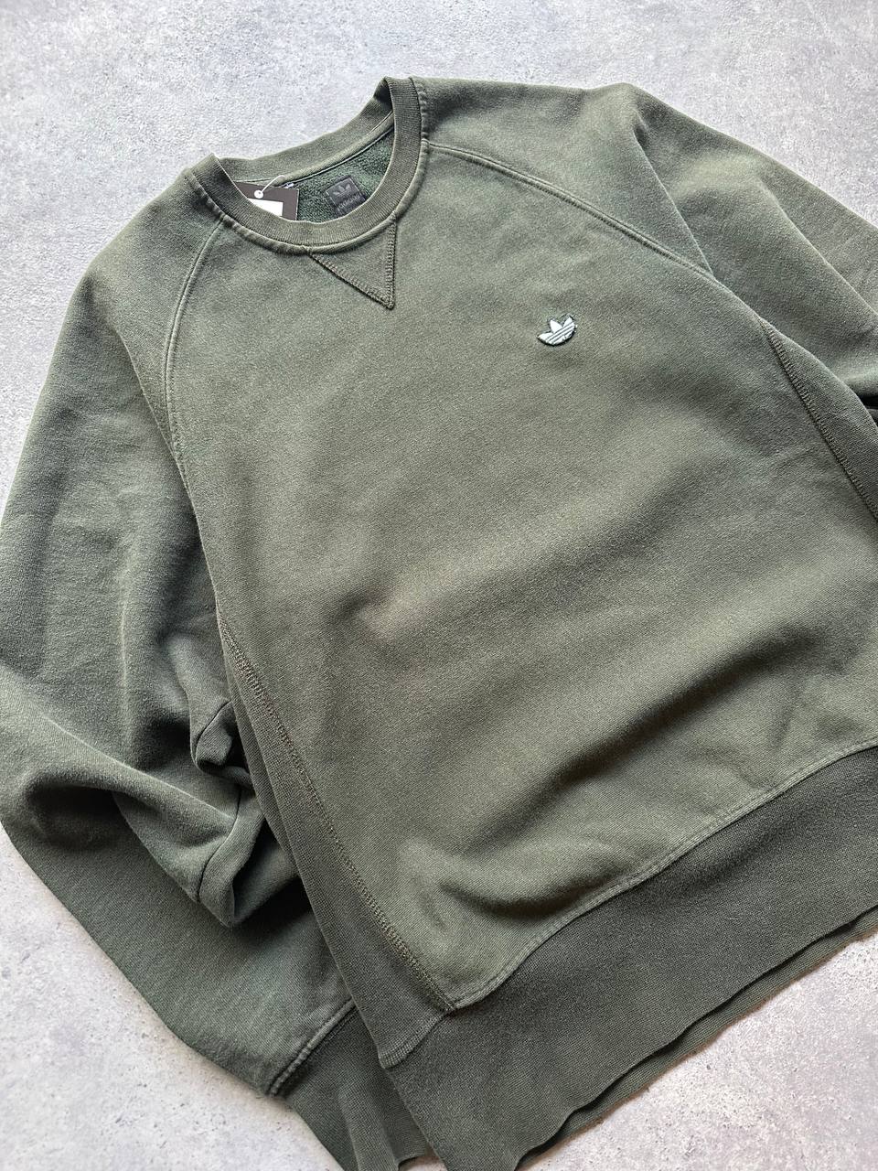 Adidas Felpa Girocollo Logo Ricamato Sweatshirt Uomo (M)