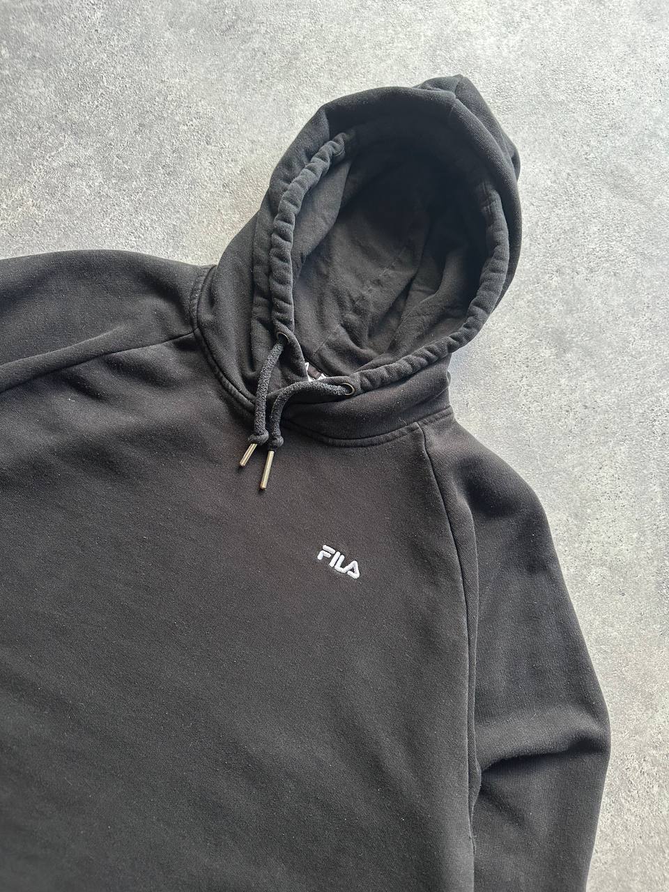 Fila Felpa con Cappuccio Logo Ricamato Hoodie Uomo/Donna (L)