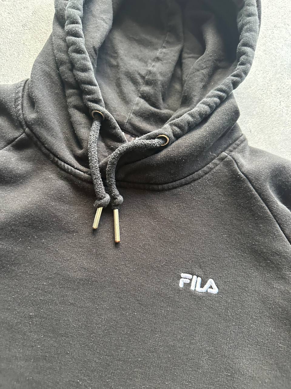 Fila Felpa con Cappuccio Logo Ricamato Hoodie Uomo/Donna (L)