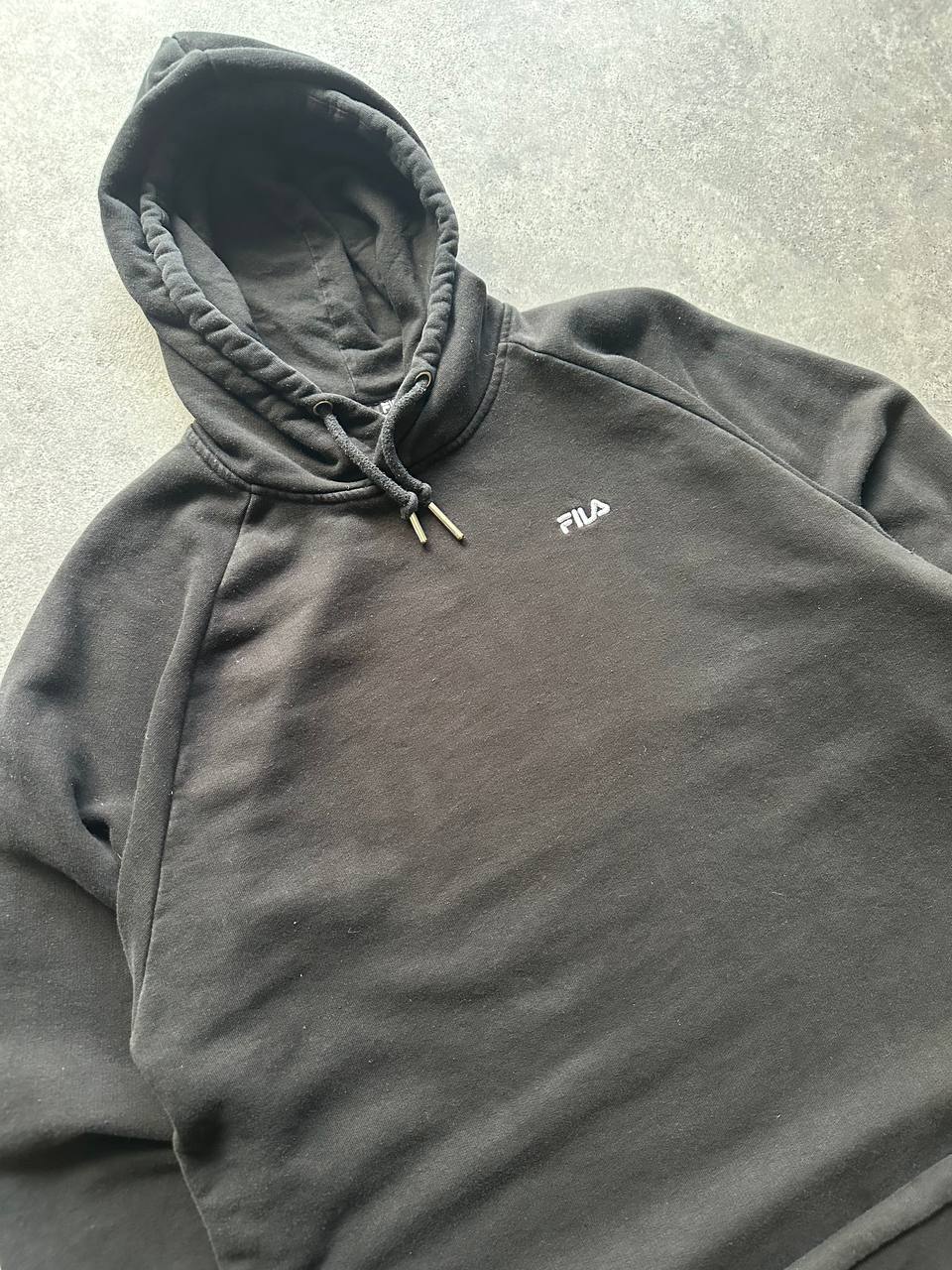 Fila Felpa con Cappuccio Logo Ricamato Hoodie Uomo/Donna (L)