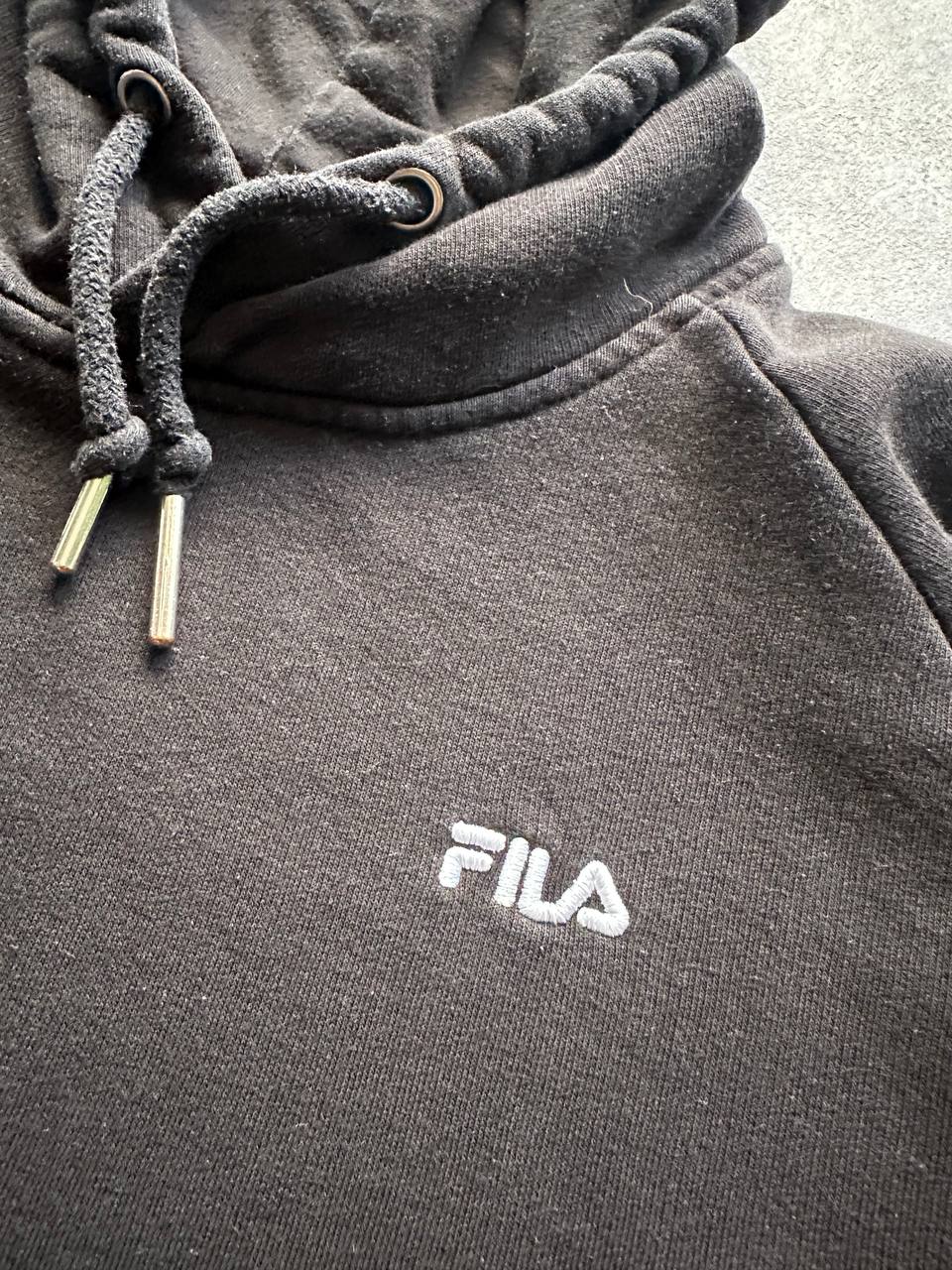 Fila Felpa con Cappuccio Logo Ricamato Hoodie Uomo/Donna (L)