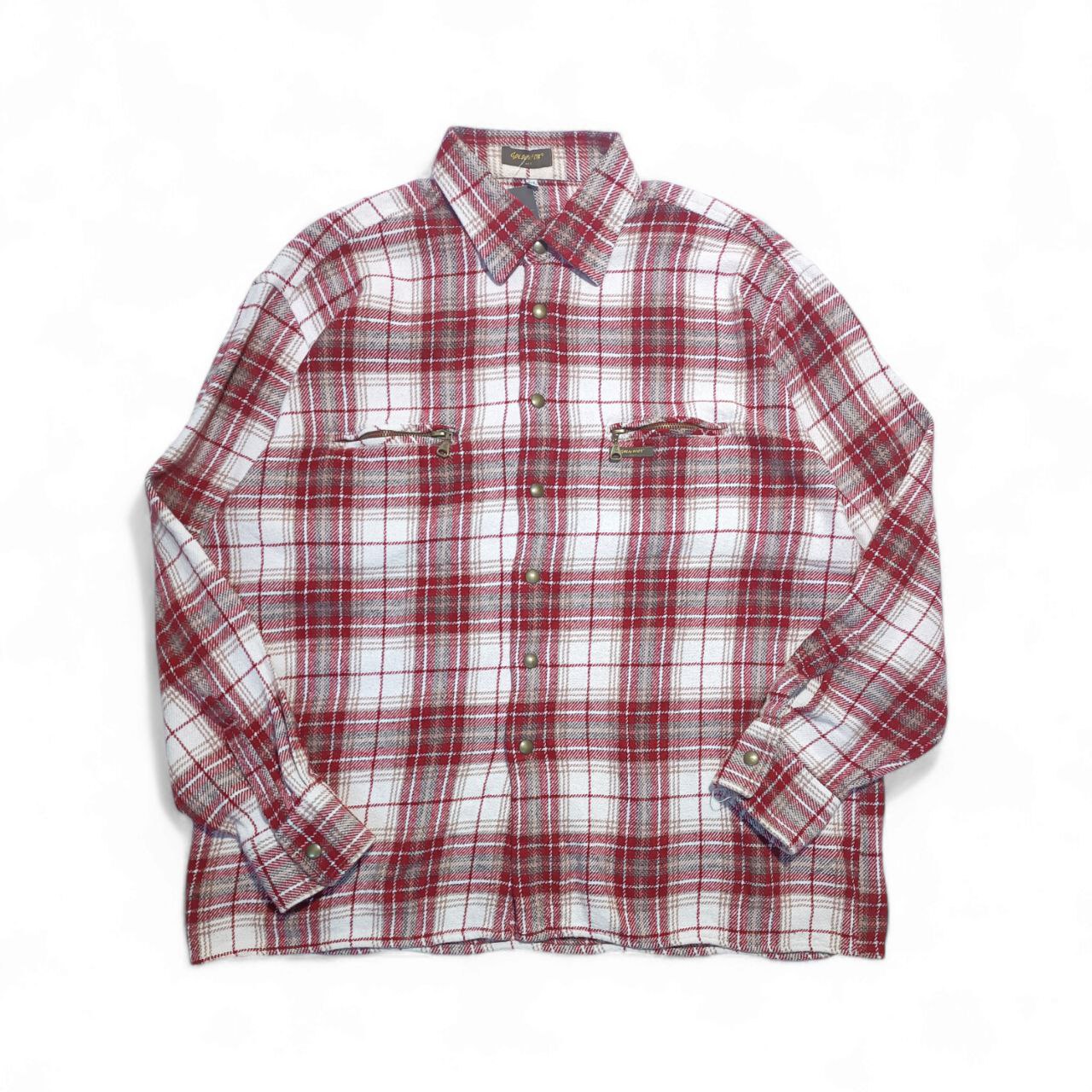 Camicia Scozzese Con Tasche Invernale Vintage Uomo ( XL)