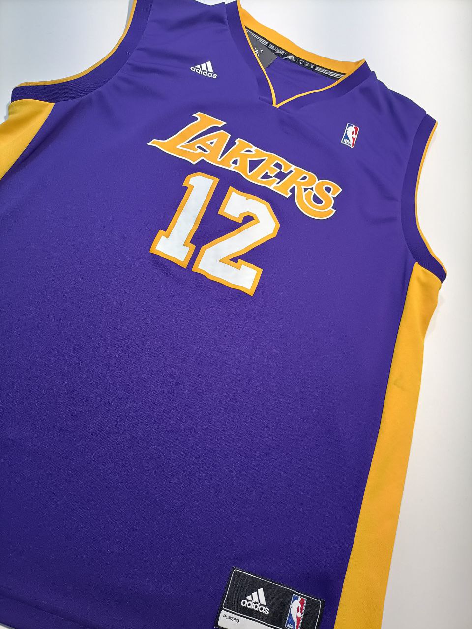 Adidas Canotta Basket NBA Lakers 12 Howard Vintage Uomo/Donna ( L )