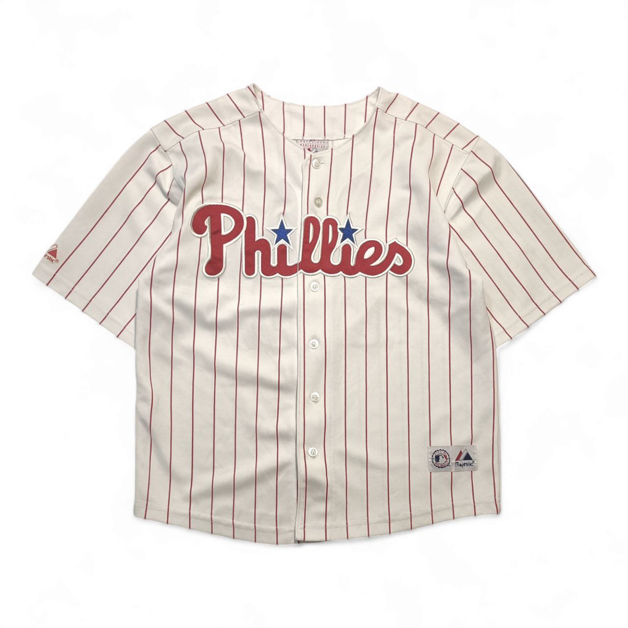 Majestic Casacca Phillies Vintage Utley 26 Jersey USA Donna ( M )