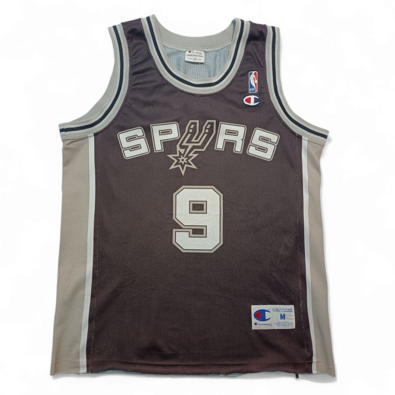 Champion Canotta NBA Spyrs Parker 9 Jersey Vintage USA Uomo / Donna ( M )
