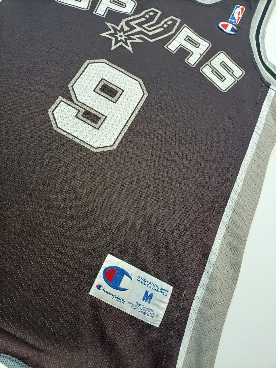 Champion Canotta NBA Spyrs Parker 9 Jersey Vintage USA Uomo / Donna ( M )