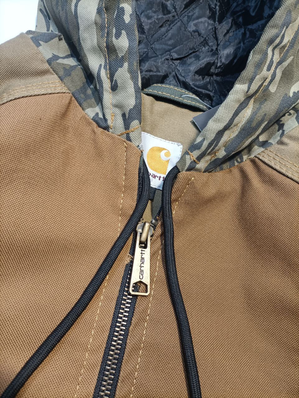 Carhartt Upcycling Rework Giubbino con Cappuccio USA Uomo (M)