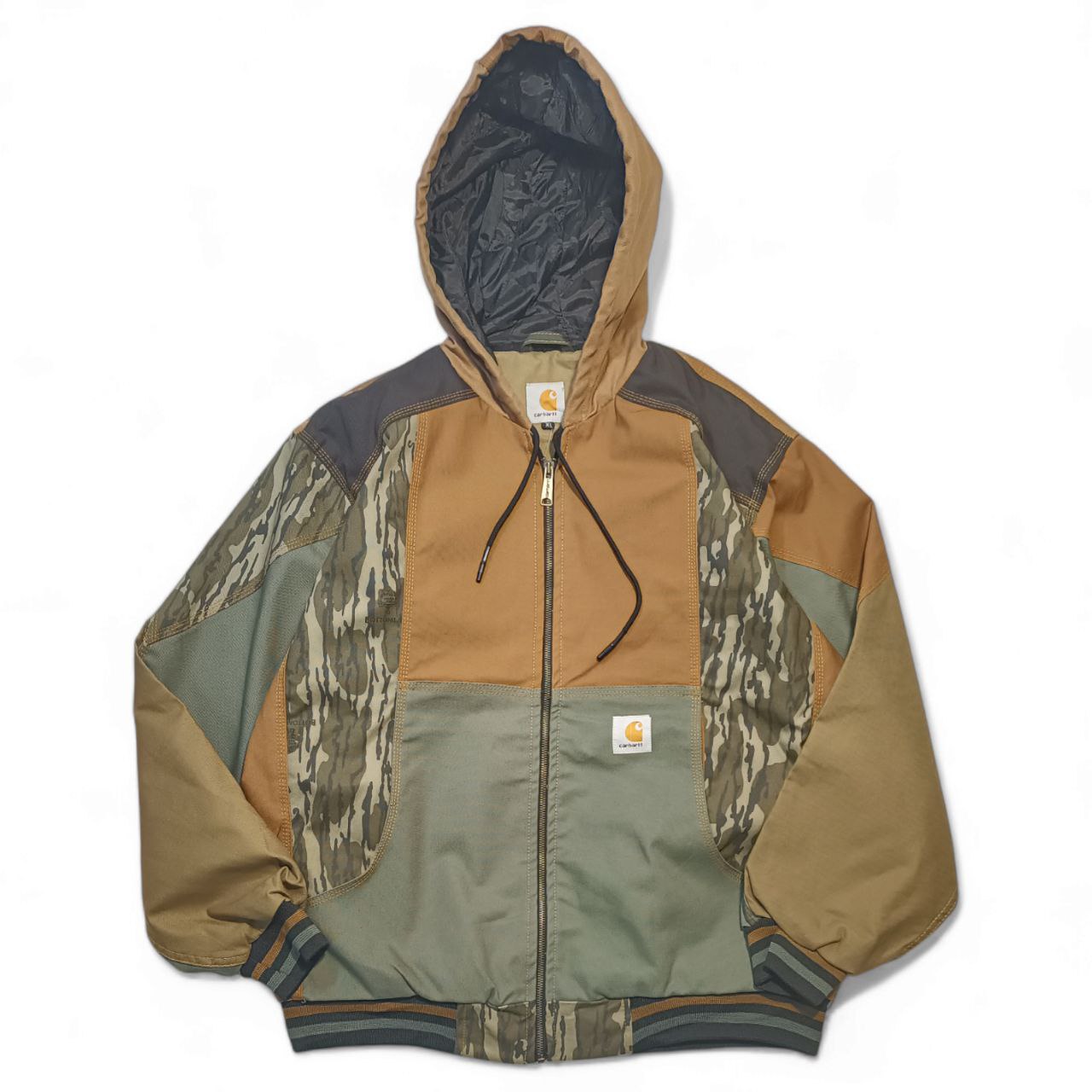 Carhartt Upcycling Rework Giubbino con Cappuccio USA Uomo (XL)