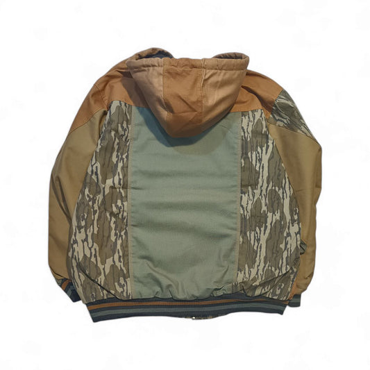 Carhartt Upcycling Rework Giubbino con Cappuccio USA Uomo (XL)