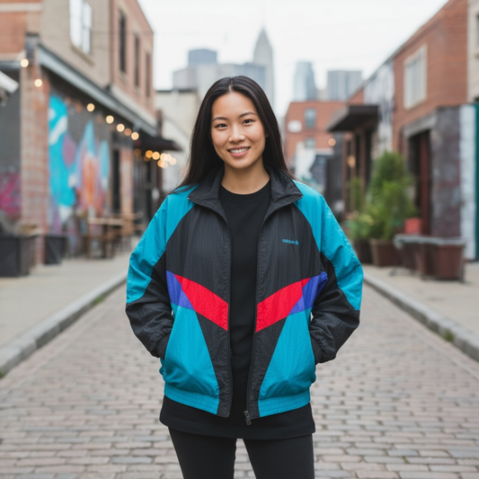 Adidas Track-Top Vintage USA anni 80 Uomo/Donna (L/XL)