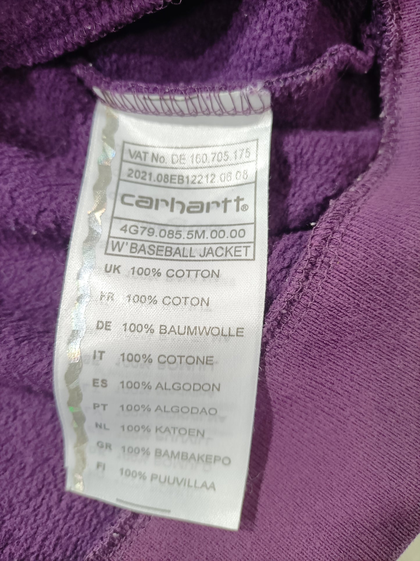 Giacca College Unisex - Carhartt Vintage (M)
