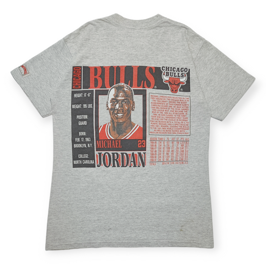 Chicago Bulls NBA T-shirt Vintage 1991 Michael Jordan Nutmeg Collezione Rare (M)