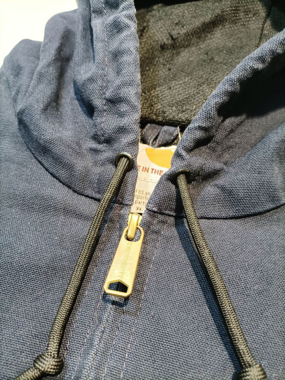 Carhartt Active Jacket Bomber - Vintage Hoodie Jumper Workwear Full Zip (XL)