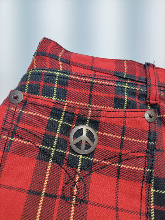 Moschino Jeans Fantasia Scozzese Donna Vintage (40/42 IT)