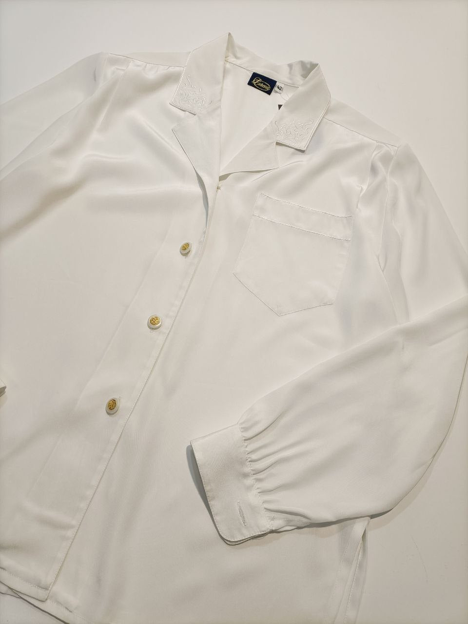 Camicia Ricamata Vintage Donna (42 IT)