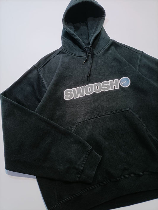 Nike Vintage Felpa con Cappuccio Hoodie Big Logo Uomo Donna (L/XL)