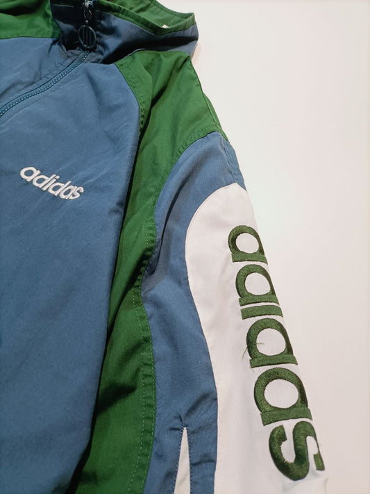Adidas 90s Felpa con Zip - Track Top Vintage Uomo Donna (M)
