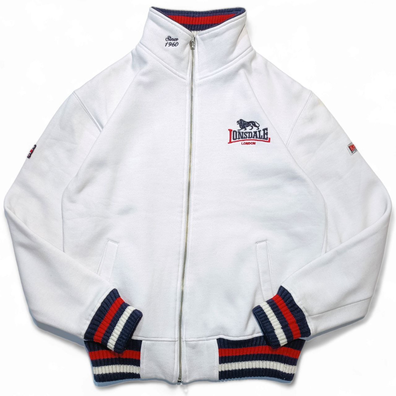 Lonsdale Felpa Zip Uomo Hoodie Vintage (S) – Kilowear