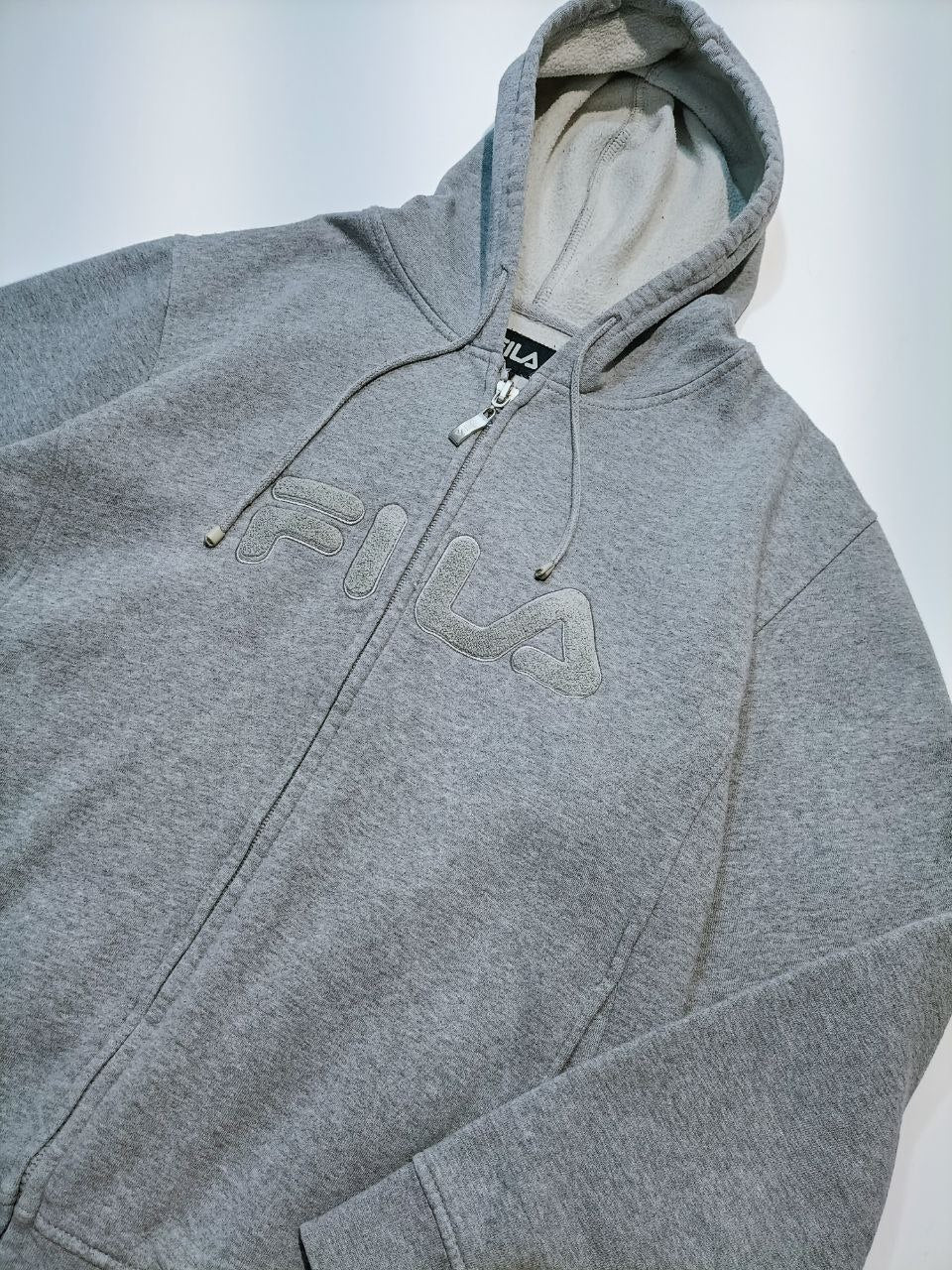 Fila Felpa Zip Cappuccio Big Logo Uomo (XXL)