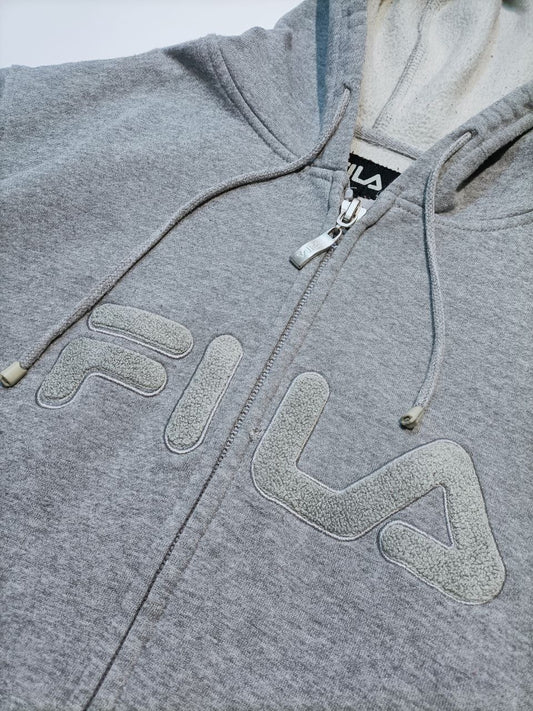 Fila Felpa Zip Cappuccio Big Logo Uomo (XXL)