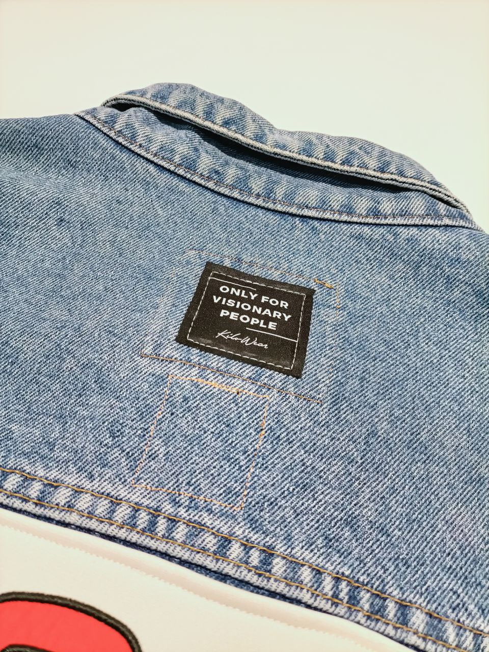 Only For Visionary People Giacca Jeans Custom Chicago Bulls Adidas Uomo Donna (XL)