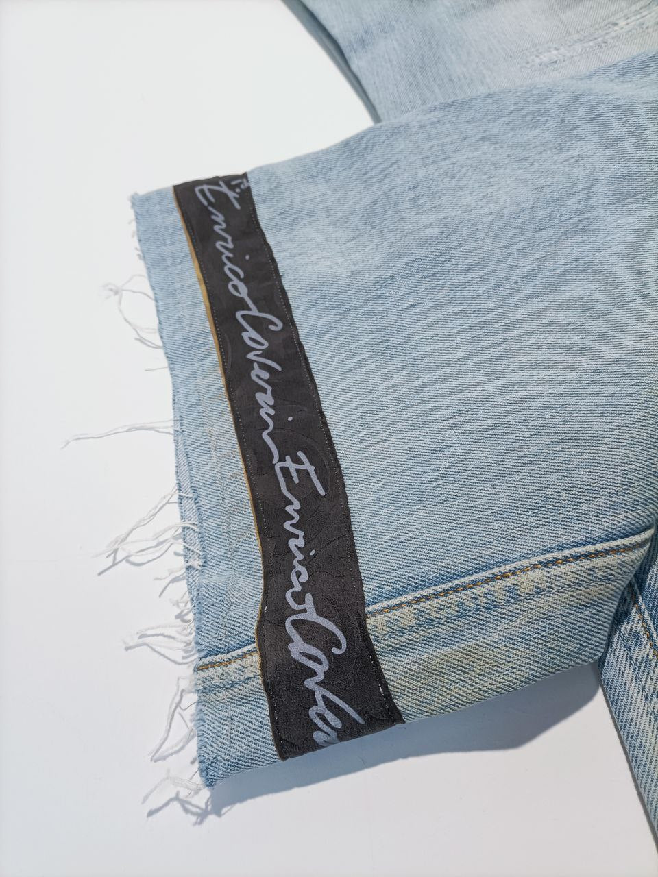 Only For Visionary People Jeans Denim Custom Levis 501 Enrico Coveri Uomo Donna (46 IT)