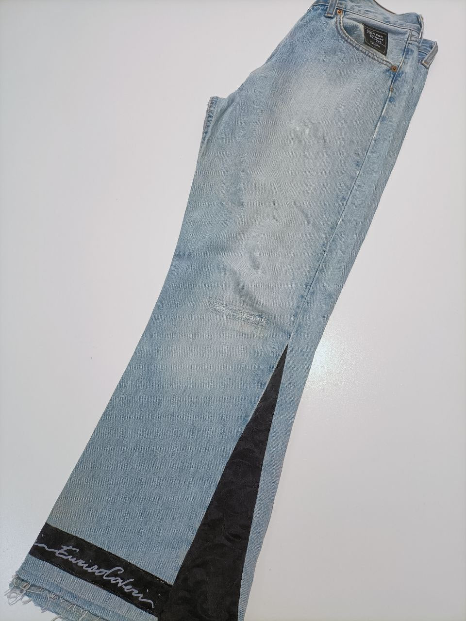 Only For Visionary People Jeans Denim Custom Levis 501 Enrico Coveri Uomo Donna (46 IT)