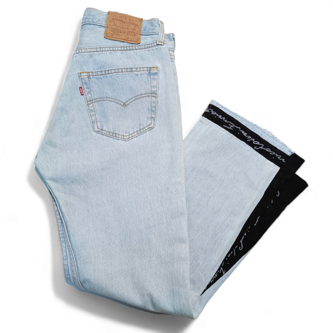 Only For Visionary People Jeans Denim Custom Levis 501 Enrico Coveri Uomo Donna (46 IT)