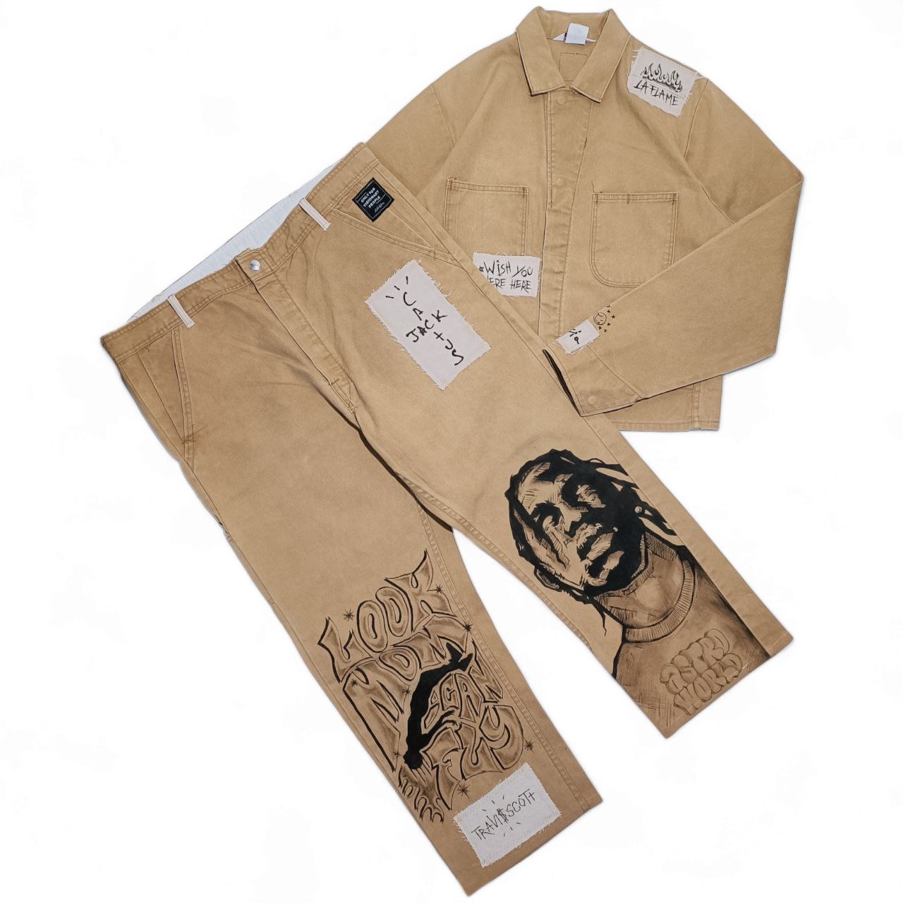 Only For Visionary People Completo Denim Custom Travis Scott Uomo (M/L)