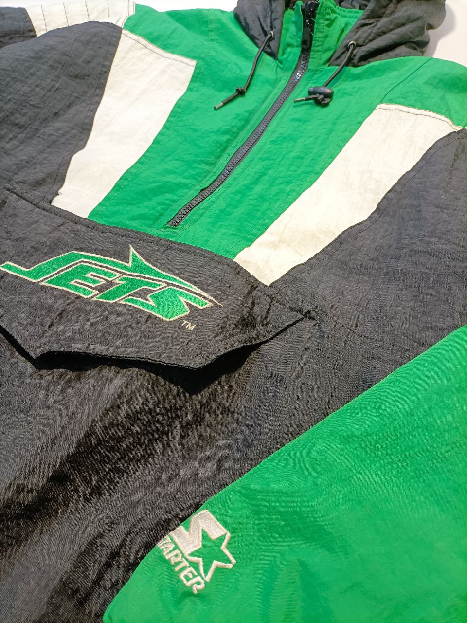 NFL Bomber Vintage Jets Big Logo Uomo (L)