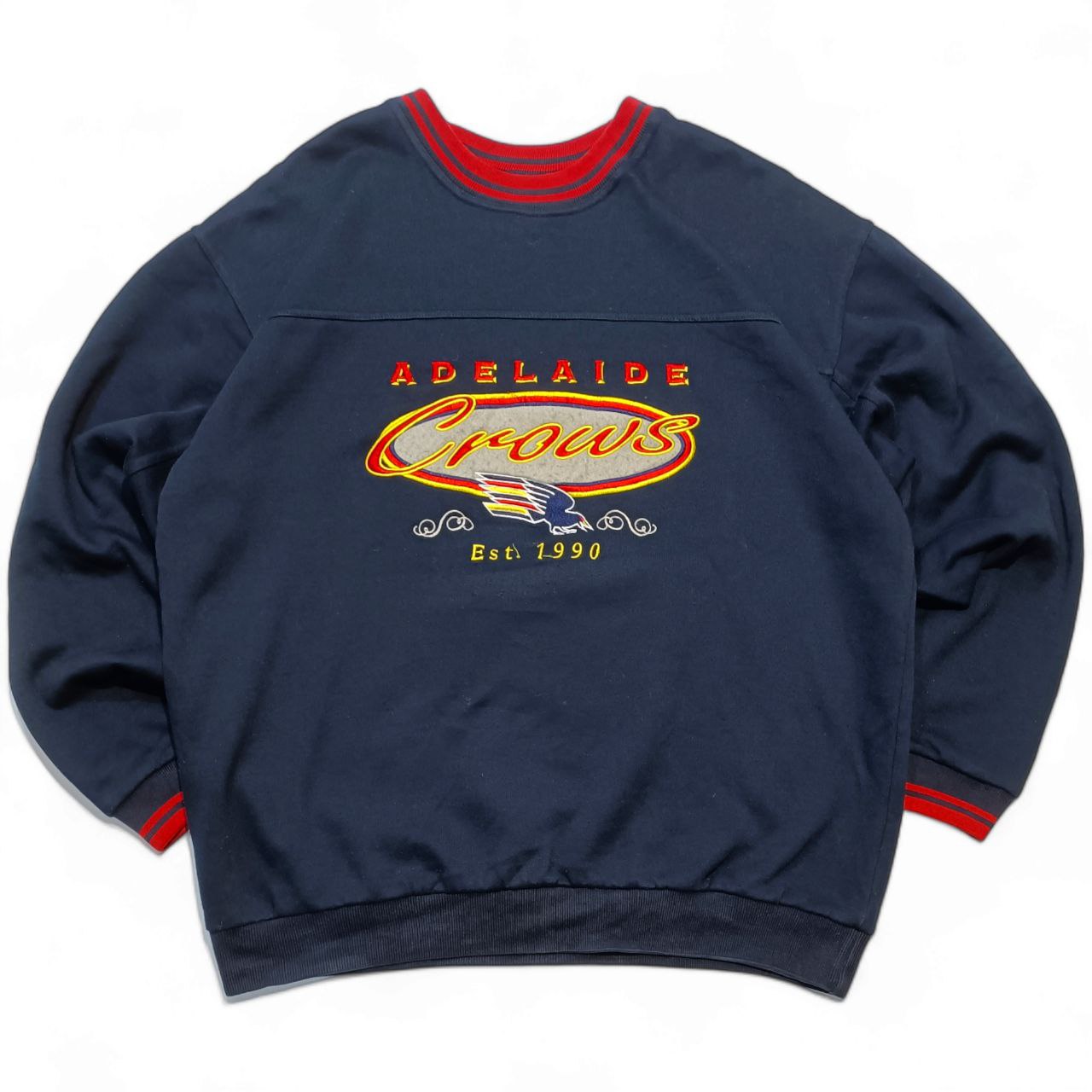 Felpa Girocollo Adelaide Crows USA Vintage Uomo (L)