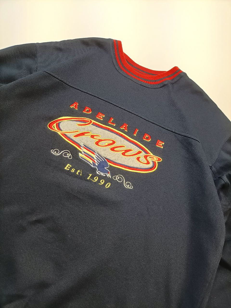 Felpa Girocollo Adelaide Crows USA Vintage Uomo (L)