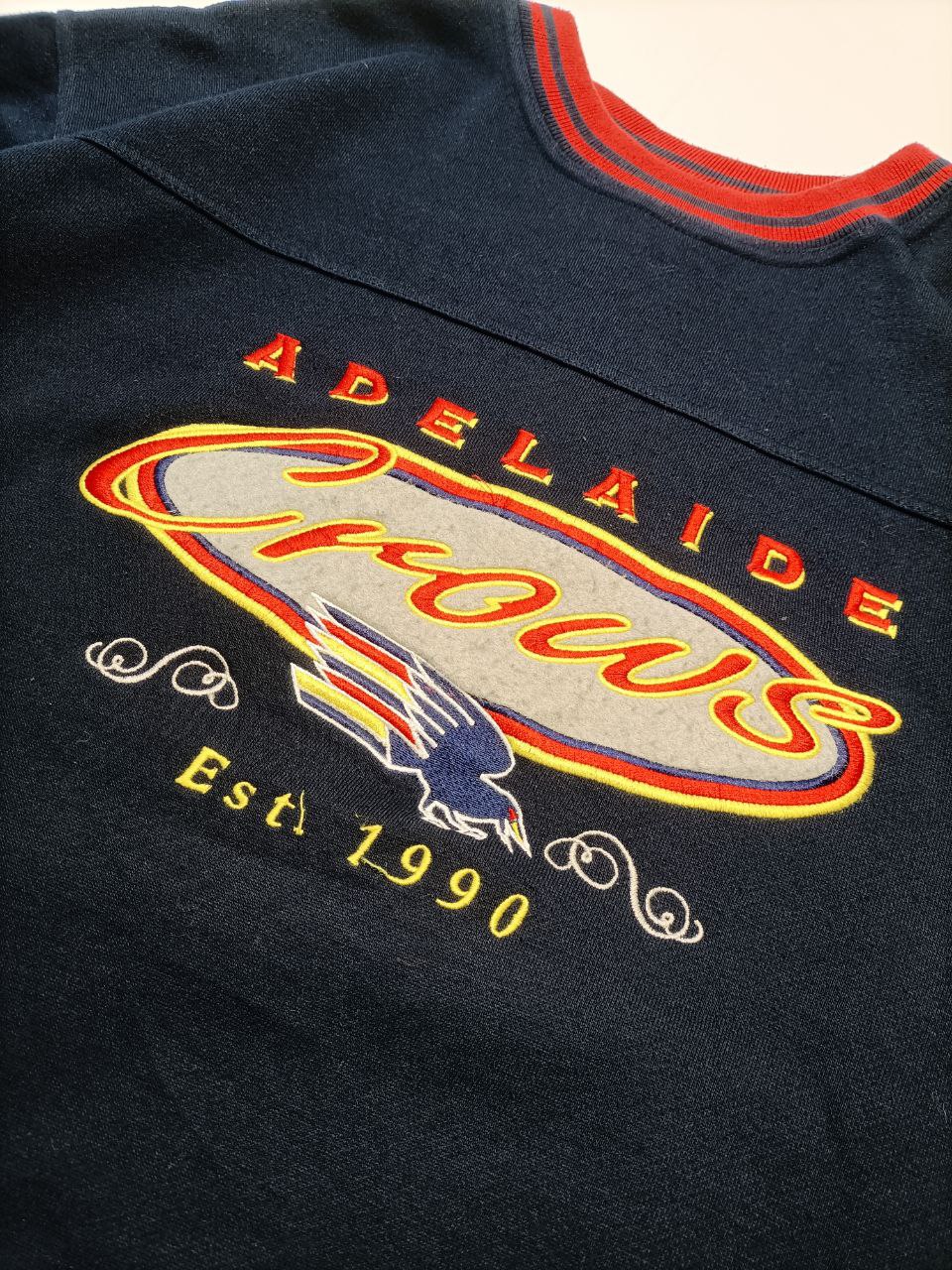 Felpa Girocollo Adelaide Crows USA Vintage Uomo (L)