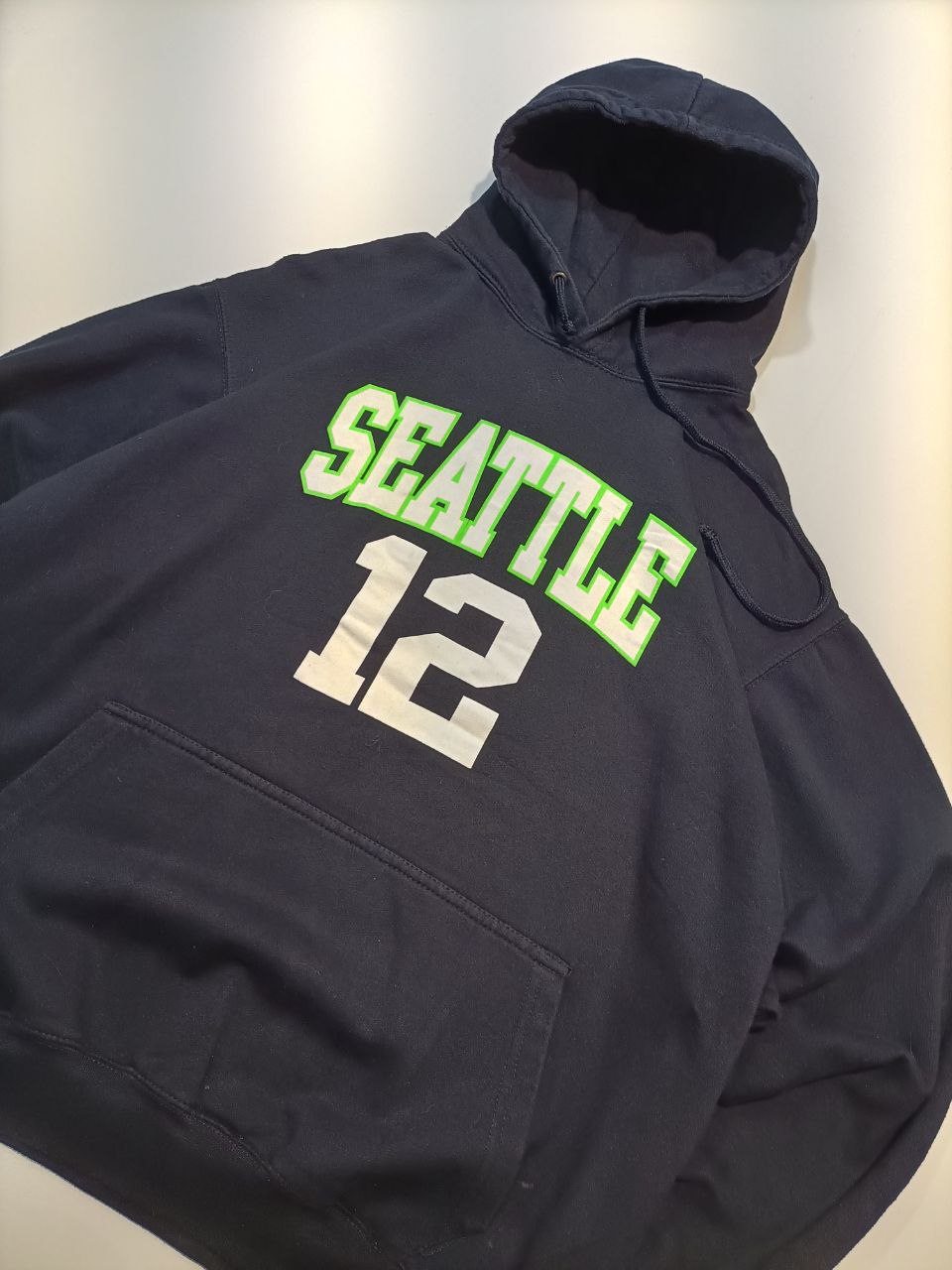 Felpa Cappuccio Seattle USA Vintage Hoodie Uomo (M/L)