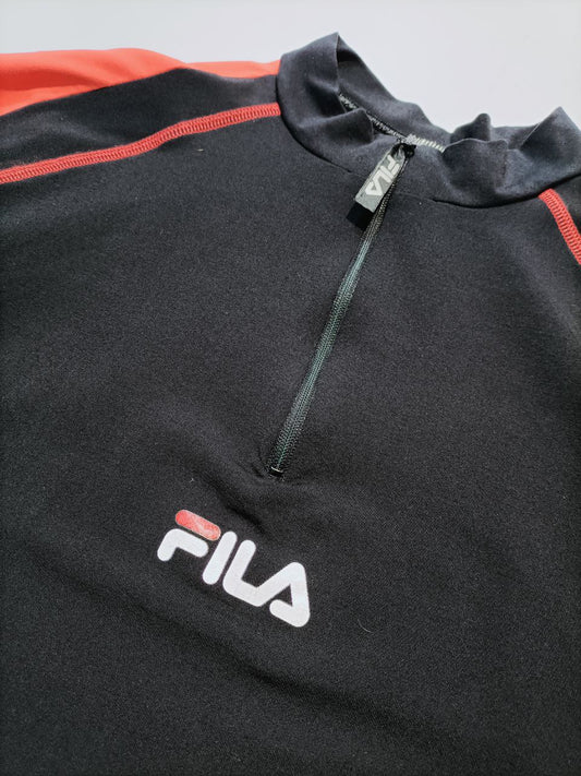 Fila T-Shirt Sport con Cerniera Ciclismo Uomo Donna (S/M)
